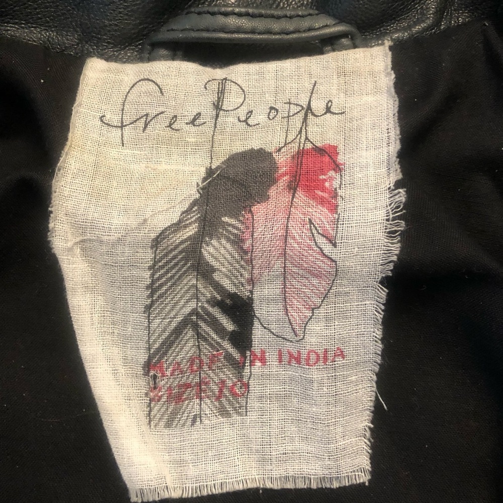 Free People Leather Jacket - Picture 9 of 11